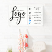 Bedrijfsmarketing bedrijf voeg uw logo toe spandoek (Insitu)