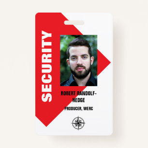 BEDRIJFSMEDIA I.D. EVENT SECURITY PASS BADGE