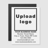 Bedrijfsmerk op 4,25"x 5,6"Witte Magnetische Kaart (Voorkant / Achterkant)