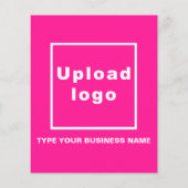 Bedrijfsmerk op Roze Document Blad (Achterkant)