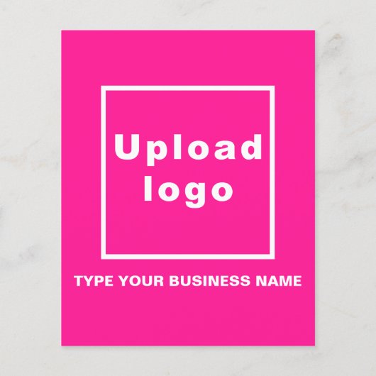 Bedrijfsmerk op Roze Document Blad (Achterkant)