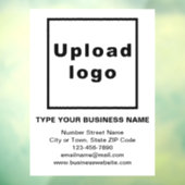 Bedrijfsmerk op witte raamsticker (Vel 3)