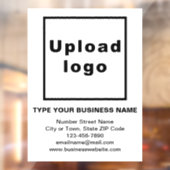 Bedrijfsmerk op witte raamsticker (Vel 2)