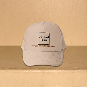 Bedrijfsnaam en Logo Khaki Trucker Hat Pet