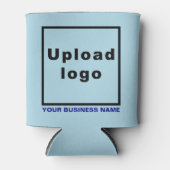 Bedrijfsnaam en Logo Light Blue Koelbox Blikjeskoeler (Voorkant)