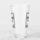Bedrijfsnaam en Logo op de Glass Cup Glas (Links)