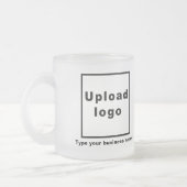 Bedrijfsnaam en Logo op glas Mok (Links)