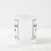 Bedrijfsnaam en Logo op glas Mok (Center)