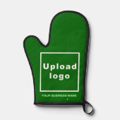 Bedrijfsnaam en Logo op Green Oven Mitt Ovenwant (Voorkant)