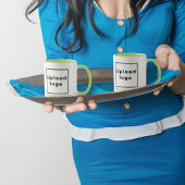 Bedrijfsnaam en Logo op Lime Green Combo-Mok Mok