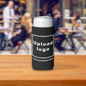 Bedrijfsnaam en Logo op Seltzer Can Black koeler