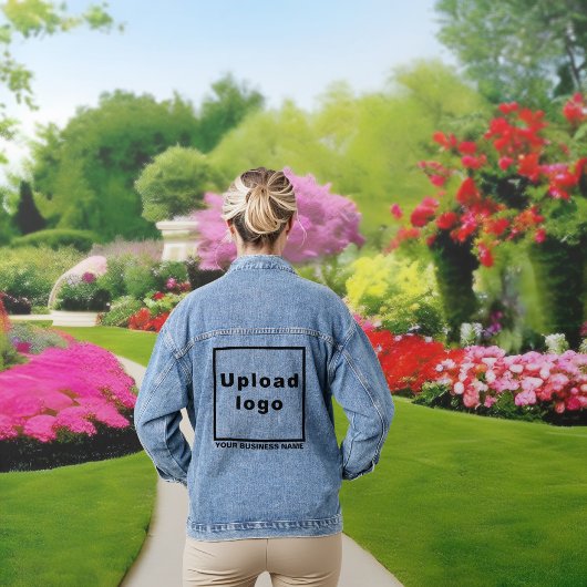 Bedrijfsnaam en Logo op Vrouwen Denim Jacket