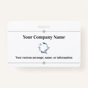 Bedrijfsnaam en Logo Professional Badge