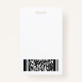 Bedrijfsnaam en Logo Visitor Pass-ID Badge (Achterkant)