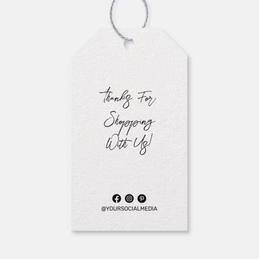 Bedrijfsnaam, Logo, adres, grootte stijl prijs Lab Cadeaulabel (Achterkant)