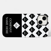 Bedrijfsnaam & Logo Patroon Case-Mate iPhone Case (Achterkant (horizontaal))