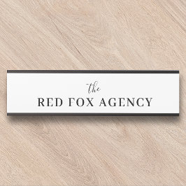 Bedrijfsnaam | merknaam van het bedrijf deurbordje