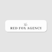 Bedrijfsnaam | merknaam van het bedrijf naamplaatje (Voorkant)