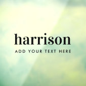 Bedrijfsnaam Minimaal Modern Raamsticker (Vel 3)