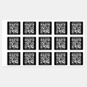 Bedrijfsnaam of andere info &  QR-code Labels (Vel)