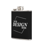 Bedrijfsnaam Ontwerp uw eigen naam Heupfles (Links)