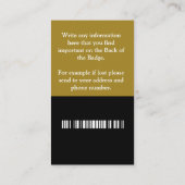 Bedrijfsnaam QR Code Bar Code Code Aangepast Visitekaartje (Achterkant)