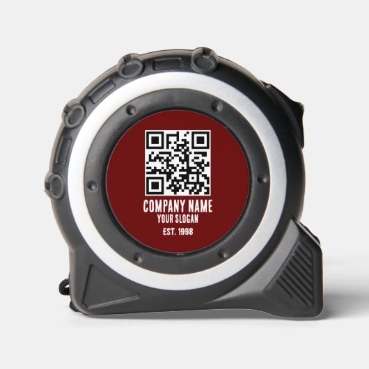 Bedrijfsnaam, QR-code Rolmaat (Voorkant)