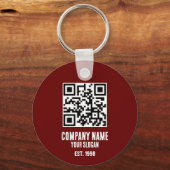 Bedrijfsnaam, QR-code Sleutelhanger (Achterkant)