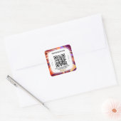 Bedrijfsnaam QR code sticker (Envelop)