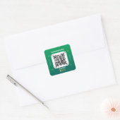 Bedrijfsnaam QR code sticker (Envelop)