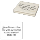 Bedrijfsnaam Retouradres en telefoonnummer Rubberstempel (Gestempeld)