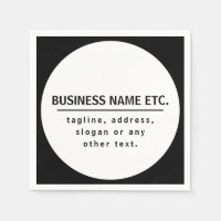 Bedrijfsnaam & Slogan/ander tekst | Zwart & Wit