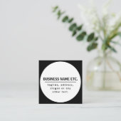 Bedrijfsnaam & Slogan/andere tekst | Zwart-wit Informatiekaartje (Staand voorkant)