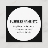 Bedrijfsnaam & Slogan/andere tekst | Zwart-wit