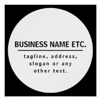 Bedrijfsnaam & Slogan/andere tekst | Zwart-wit
