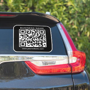 Bedrijfsnaam URL QR-code Sjabloon Aangepast groot Sticker
