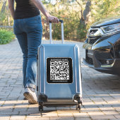 Bedrijfsnaam URL QR-code Sjabloon Aangepast groot Sticker (Koffer Insitu)
