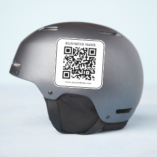 Bedrijfsnaam URL QR Code Sjabloon Eenvoudig Aangep Sticker