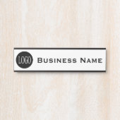 Bedrijfsnaam Voorste Kantoor Deurbordje (Voorkant)