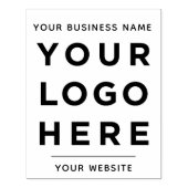 Bedrijfsnaam Website Aangepaste Logo Rubberstempel (Afrduk)