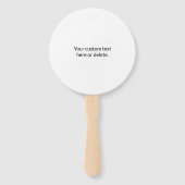 Bedrijfsnaam & website of slogan, dank u enz. handwaaier (Achterkant)