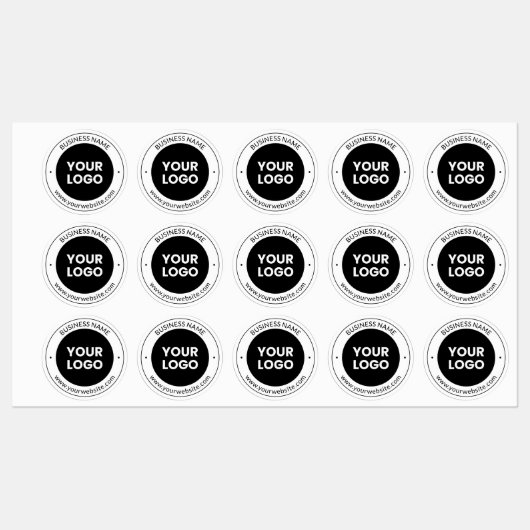 Bedrijfsnaam & website of slogan, dank u enz. labels