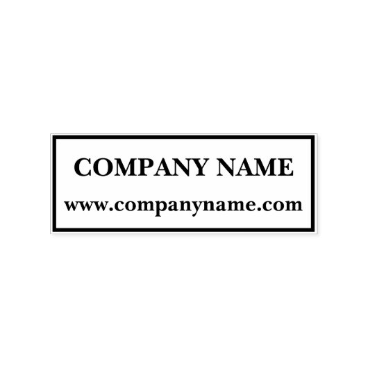 Bedrijfsnaam Website Stempel (Afrduk)