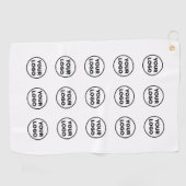 Bedrijfspatroon van het Logo Golfhanddoek (Horizontaal)