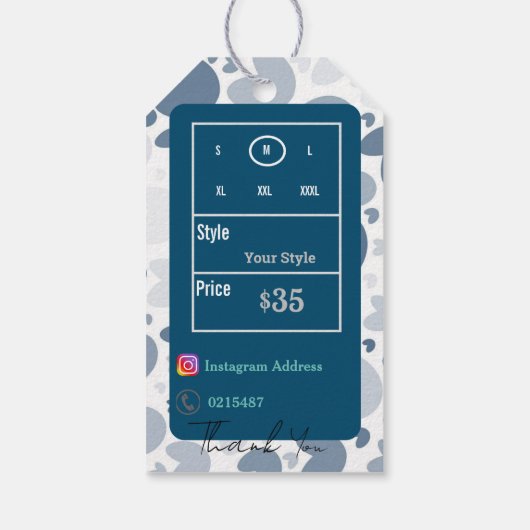 Bedrijfsprijs Cadeaulabel (Achterkant)