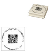 Bedrijfsproductinformatie qr code 	rubberstempel (Gestempeld)