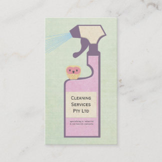 Bedrijfsprofielkaart voor Owl Cleaner Cleaner Serv Visitekaartje