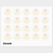 Bedrijfspromotie - Lotus Bloem / Waterlelie Ronde Sticker (Vel)