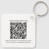BedrijfsQR Code en de Werknemers van het Bedrijf Sleutelhanger (Achterkant)