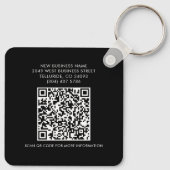 BedrijfsQR Code en Website van het Bedrijf Sleutelhanger (Achterkant)